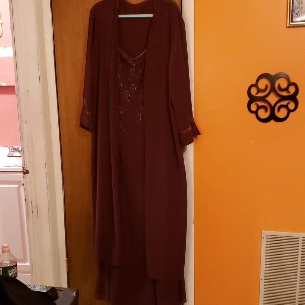 Evening gown with matching cover up